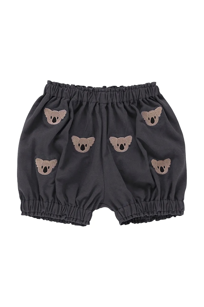 Kratke pamučne hlače za bebe Donsje Carson Bloomers Koalas Planet friendly siva 3029804
