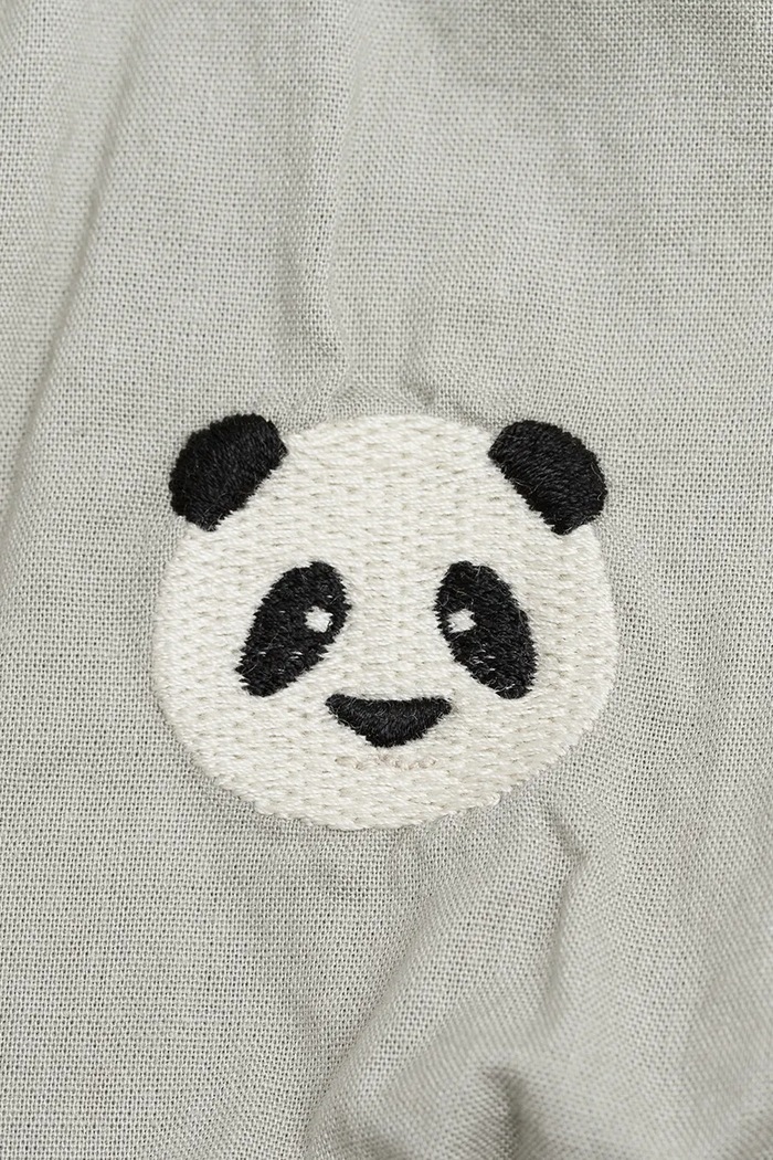 Dječaci Kratke pamučne hlače za bebe Donsje Carson Bloomers Pandas 3029805 siva