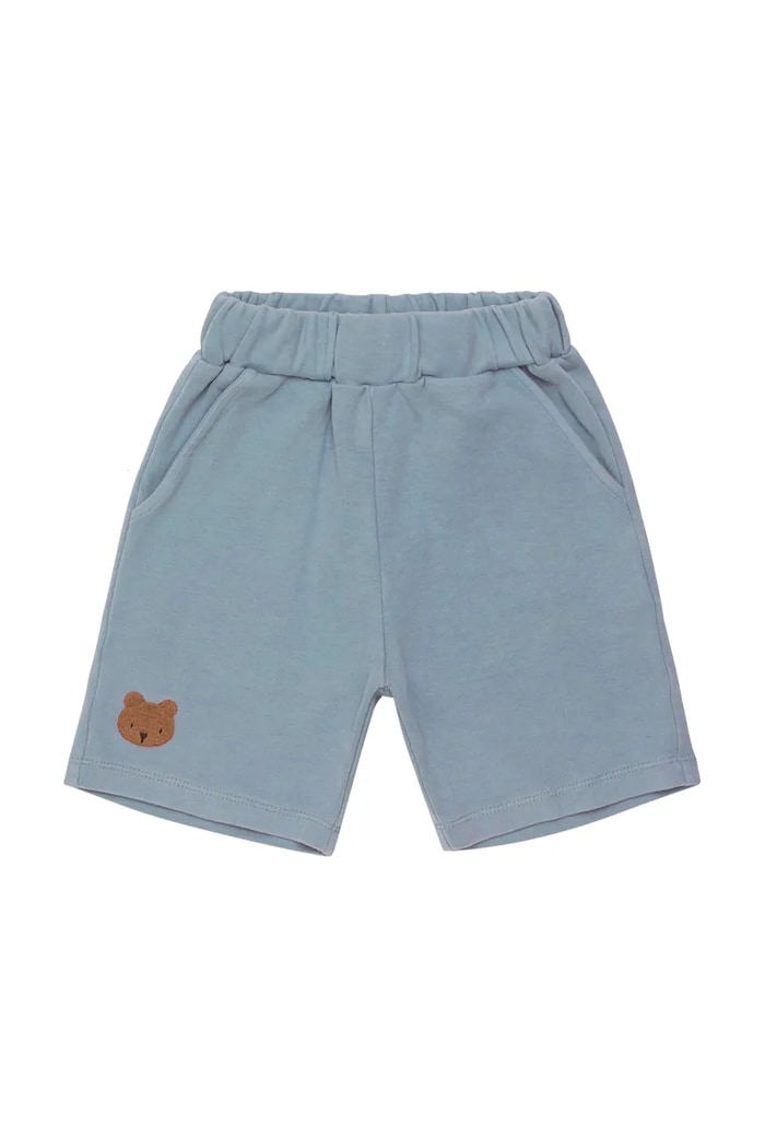Donsje szorty bawełniane niemowlęce Ithri Shorts Bear 4096001.68.92 niebieski SS25