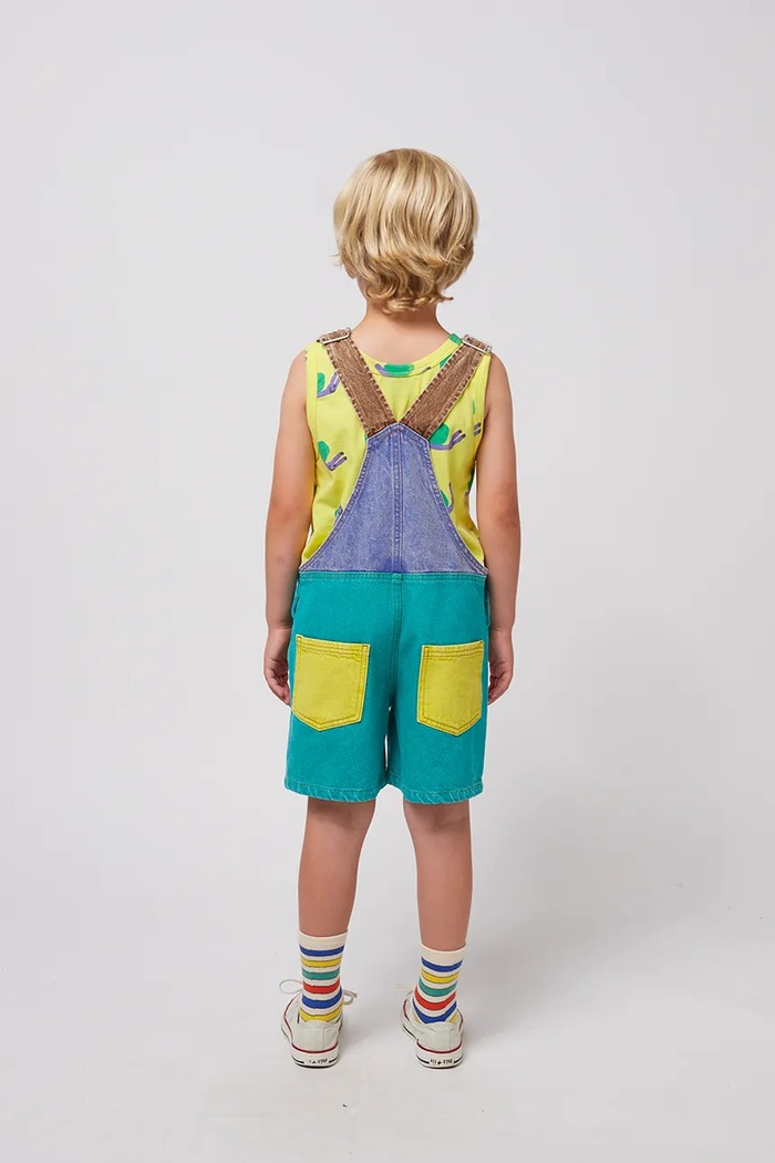 Bobo Choses salopette jeans bambino/a Smiling 125AC097
