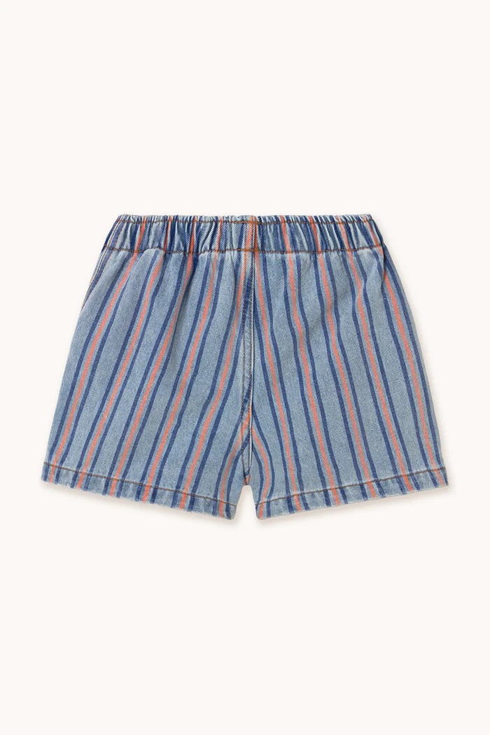 CHLAPEC Dětské bavlněné šortky Tinycottons STRIPES MULTICOLOR SHORT SS25.239 modrá