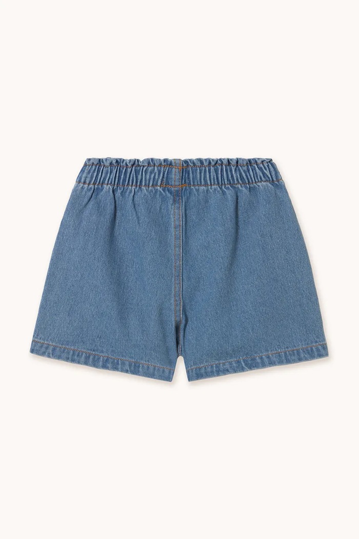 Tinycottons pantaloni scurți din bumbac pentru copii STRAWBERRIES WOVEN SHORT SS25.249 albastru SS25