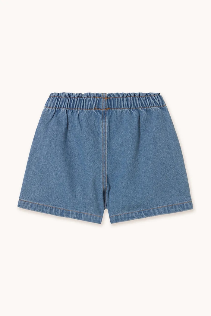 Tinycottons pantaloni scurți din bumbac pentru copii STRAWBERRIES WOVEN SHORT SS25.249 albastru SS25