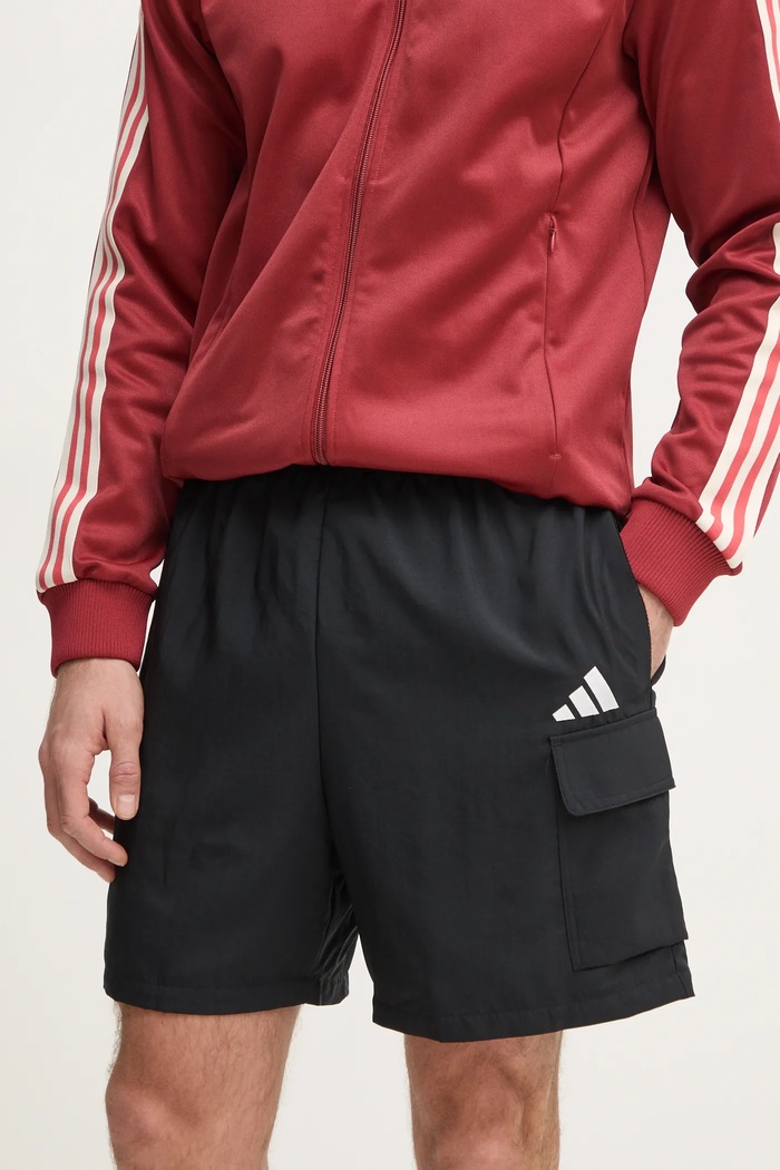 Kratke hlače adidas Chelsea tkanina crna JF3530