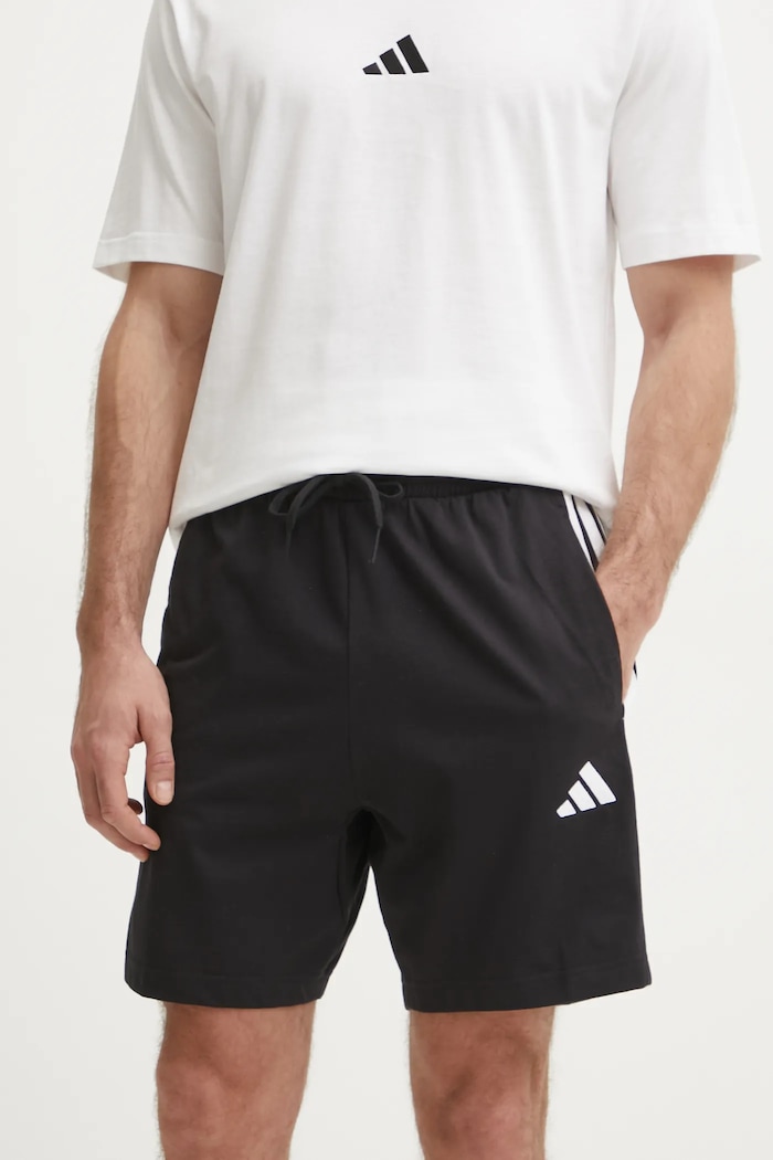 Σορτς adidas Essentials πλεκτό ύφασμα μαύρο JD1891
