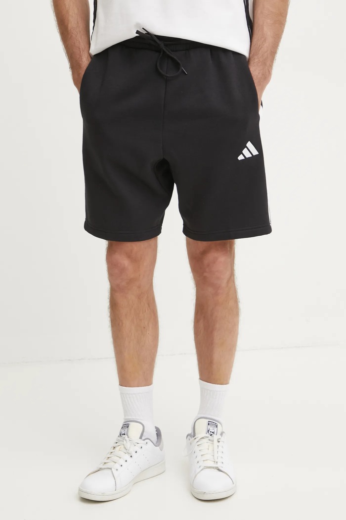 Šortky adidas Essentials pletenina čierna JD1855