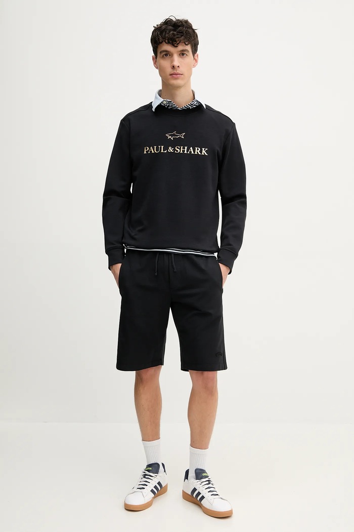 Paul&Shark pantaloni scurți 25411856 negru SS25