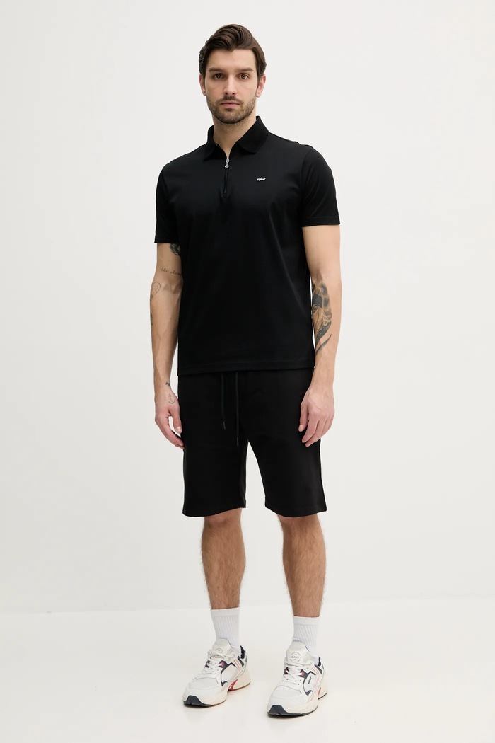 Paul&Shark Pantaloni scurti C0P1237 negru SS25