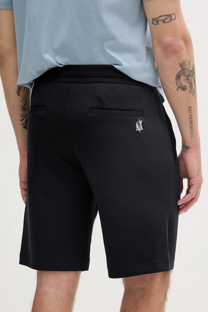 Дрехи Armani Exchange къс панталон мъжки с памук XM000372.AF10818.NOS тъмносин