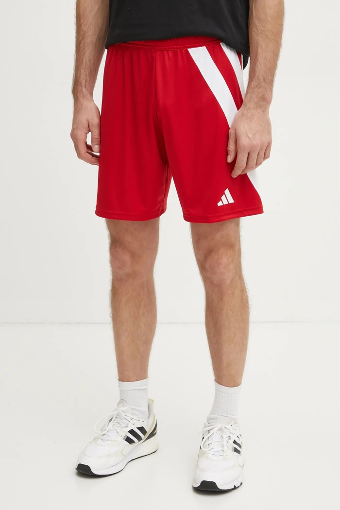 Къс панталон за трениране adidas Performance Fortore 23 трикотаж червен HY0572