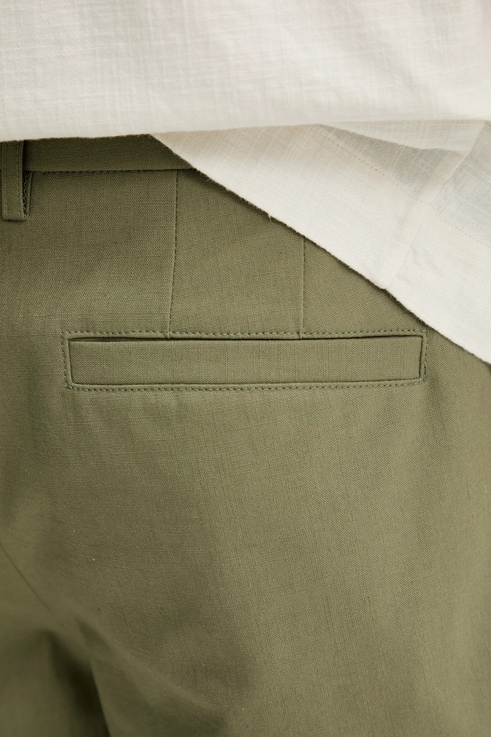 A.P.C. pamut rövidnadrág short crew zöld COHFU.H10198