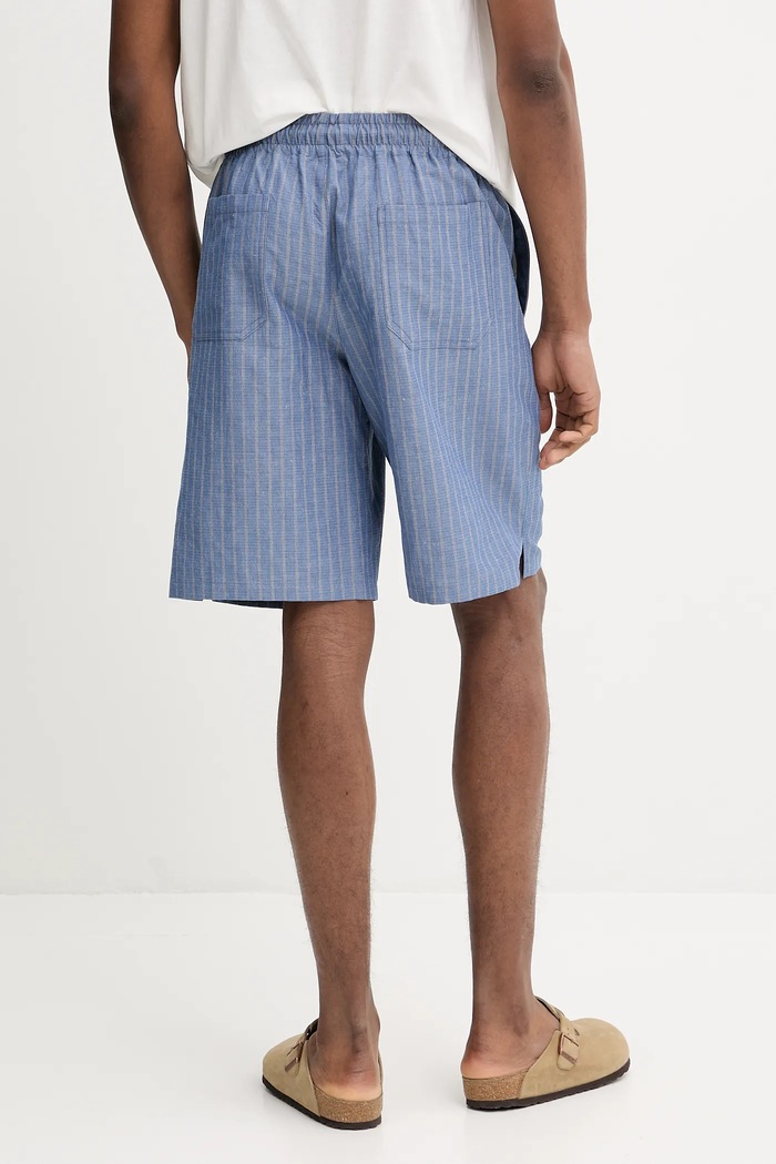 Odjeća Kratke hlače s dodatkom lana A.P.C. short paul COHFW.H10205 plava