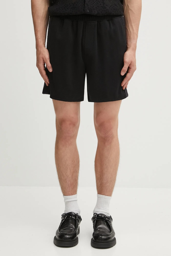 Σορτς Represent Knitted Panel Short λεπτό μοτίβο μαύρο MLM71023.01