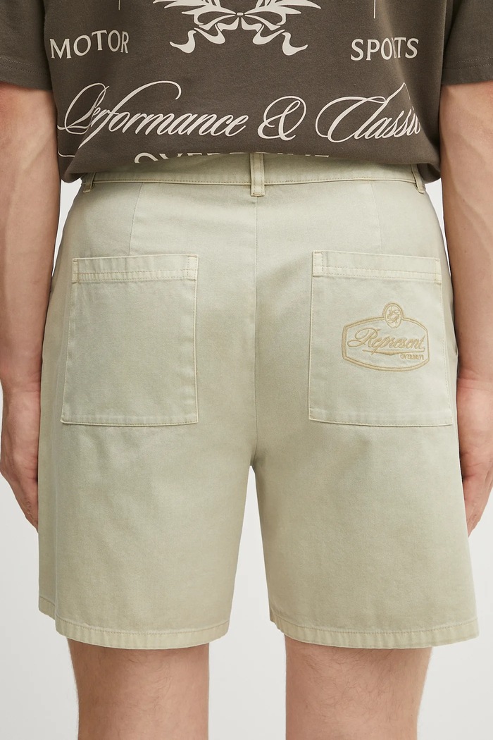 Βαμβακερό σορτσάκι Represent Cotton Tailored Short μπεζ MLM71013.25