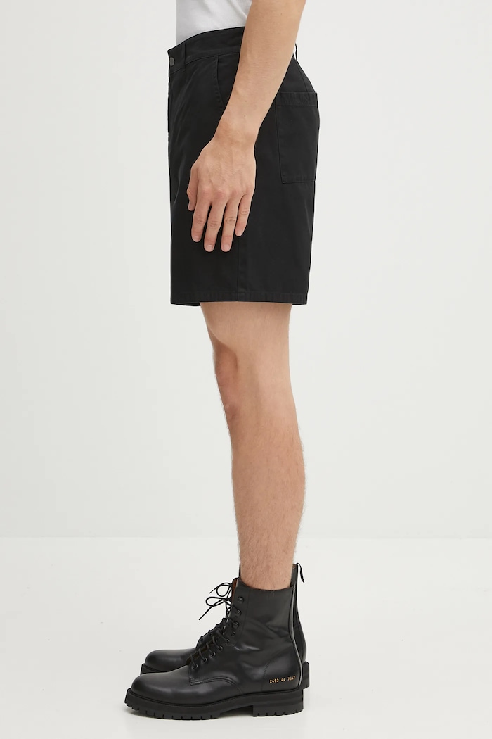 Βαμβακερό σορτσάκι Represent Cotton Tailored Short MLM71013.01 μαύρο SS25
