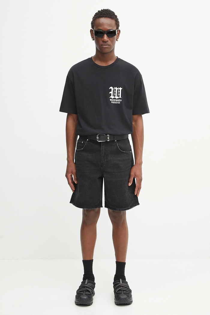 Τζιν σορτς Represent R10T Tailored Denim Shorts MLM61038.01 μαύρο