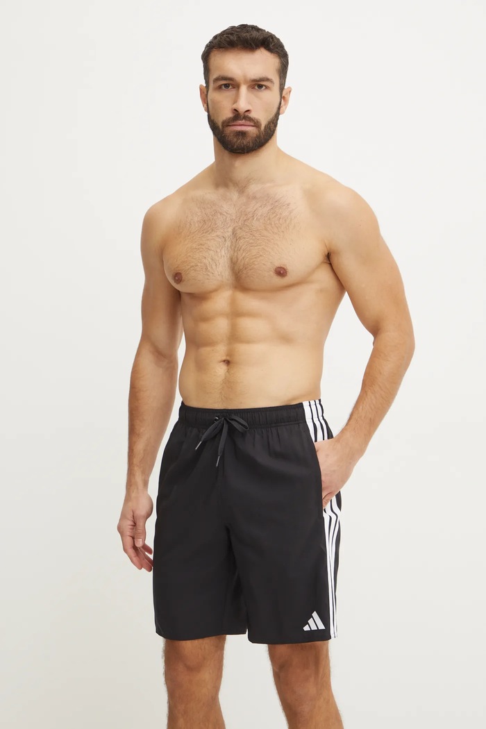Kratke hlače za kupanje adidas 3S BLD SH 8IN JG1030 crna AW25