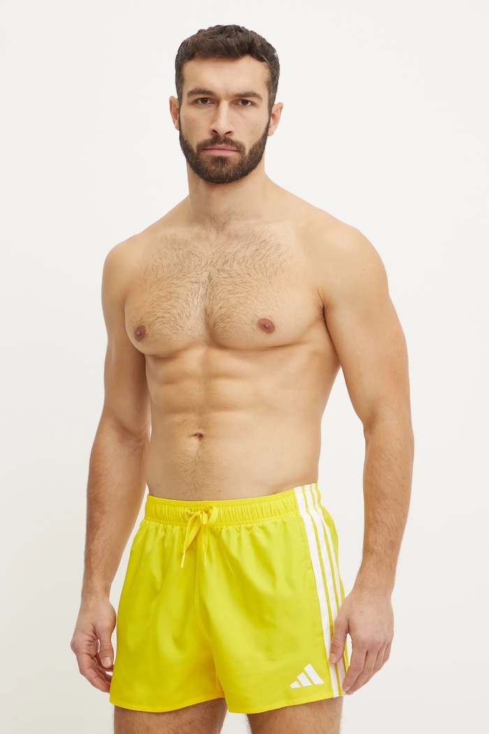Plavkové šortky adidas 3S BLD SH 3IN žlutá JD4235