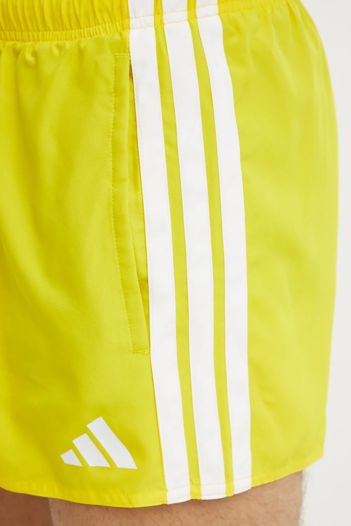 Plavkové šortky adidas 3S BLD SH 3IN žlutá JD4235