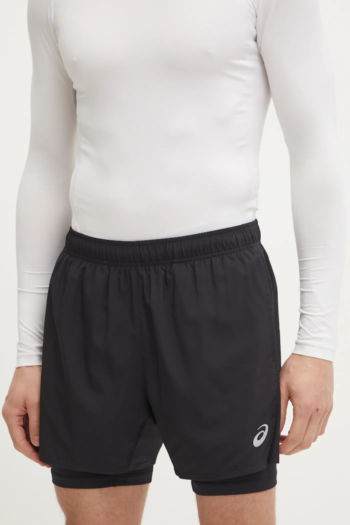 Bežecké šortky Asics Core látka čierna 2011D218