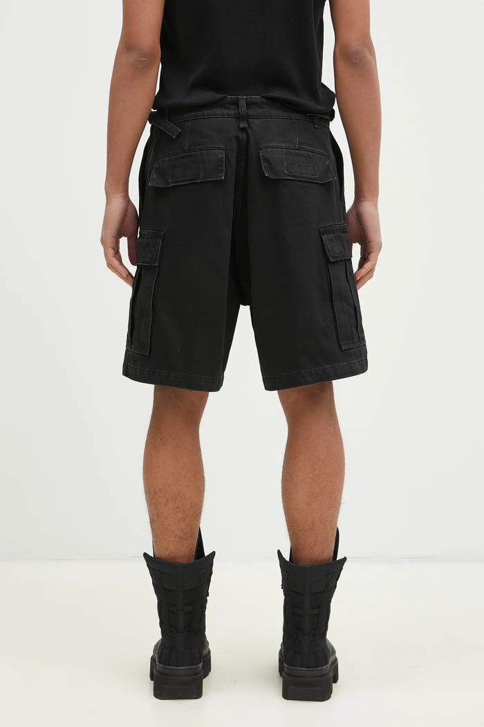 Clothing VETEMENTS denim shorts Cargo UA66SS520B black
