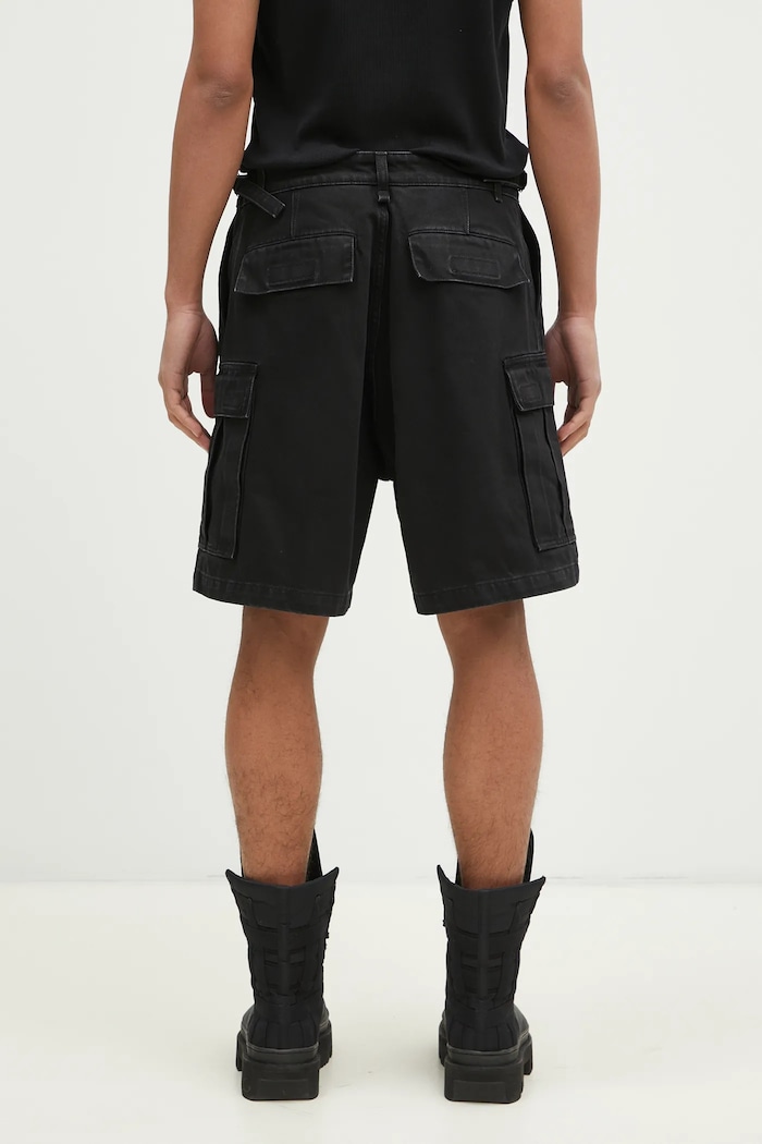 Clothing VETEMENTS denim shorts Cargo UA66SS520B black