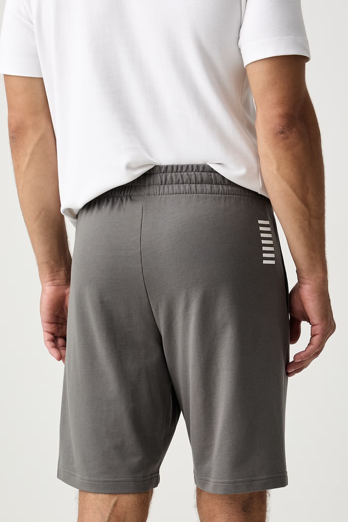 Odzież EA7 Emporio Armani szorty dresowe męskie bawełniane PJVRZ.8NPS65 szary
