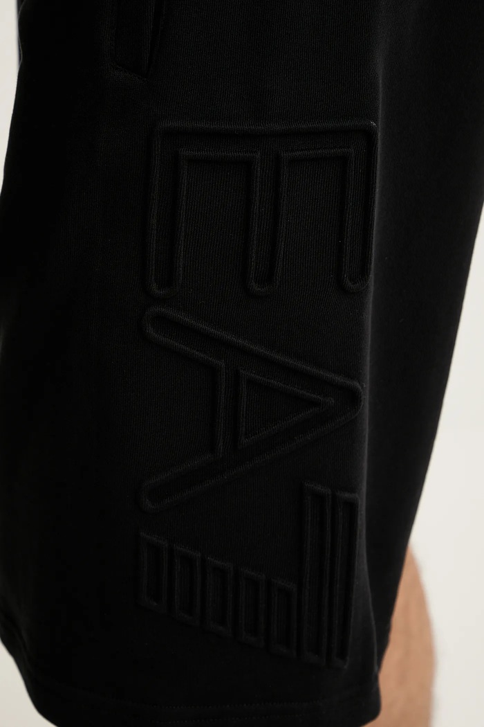 EA7 Emporio Armani pantaloncini in cotone nero AF10432.7M000153