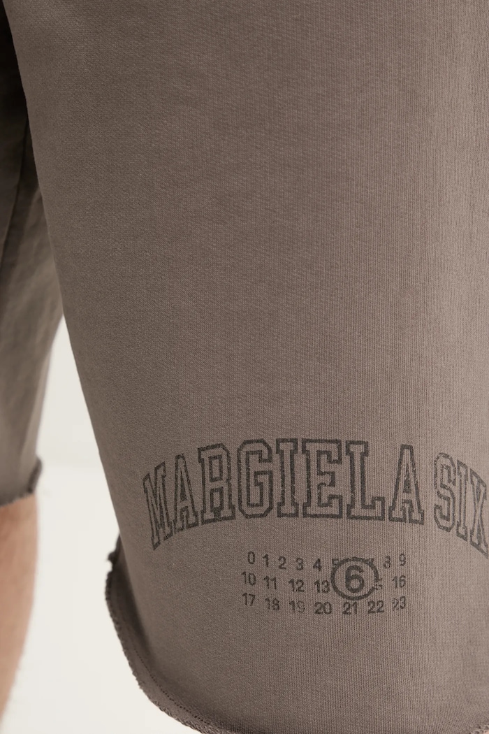 MM6 Maison Margiela szorty bawełniane brązowy SH0MU0016.M25012