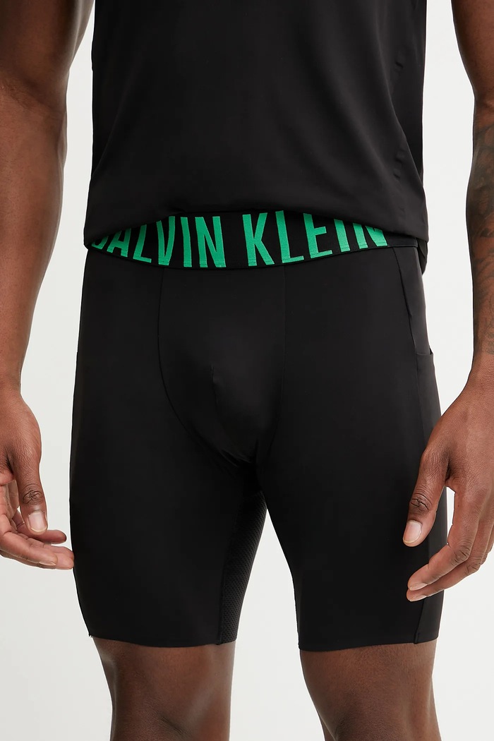 Kratke hlače za vadbo Calvin Klein Performance Z elastanom črna LVGMS5L700