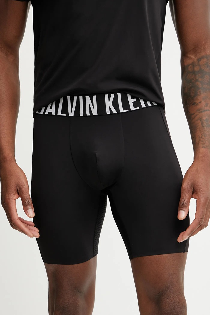 Kratke hlače za vadbo Calvin Klein Performance Z elastanom črna LVGMS5L700