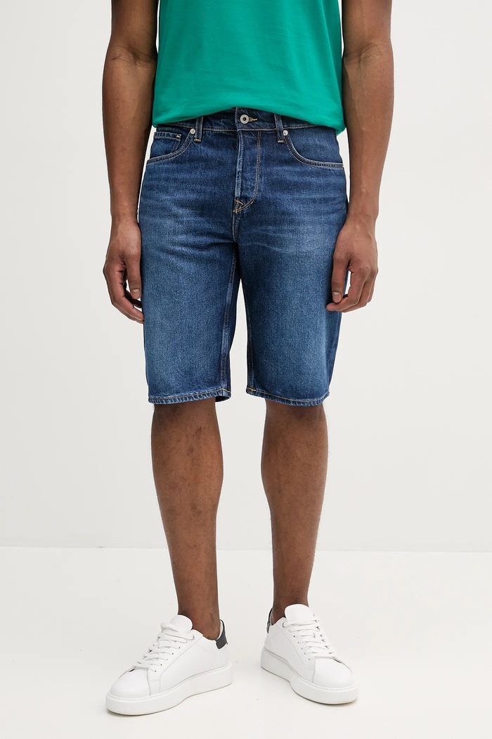 Džínové šortky Pepe Jeans RELAXED SHORT CALLEN riflovina námořnická modř PM801079IC2