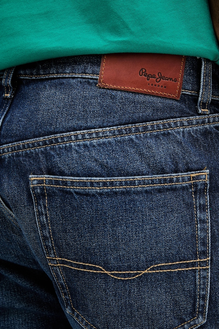 Džínové šortky Pepe Jeans RELAXED SHORT CALLEN námořnická modř PM801079IC2