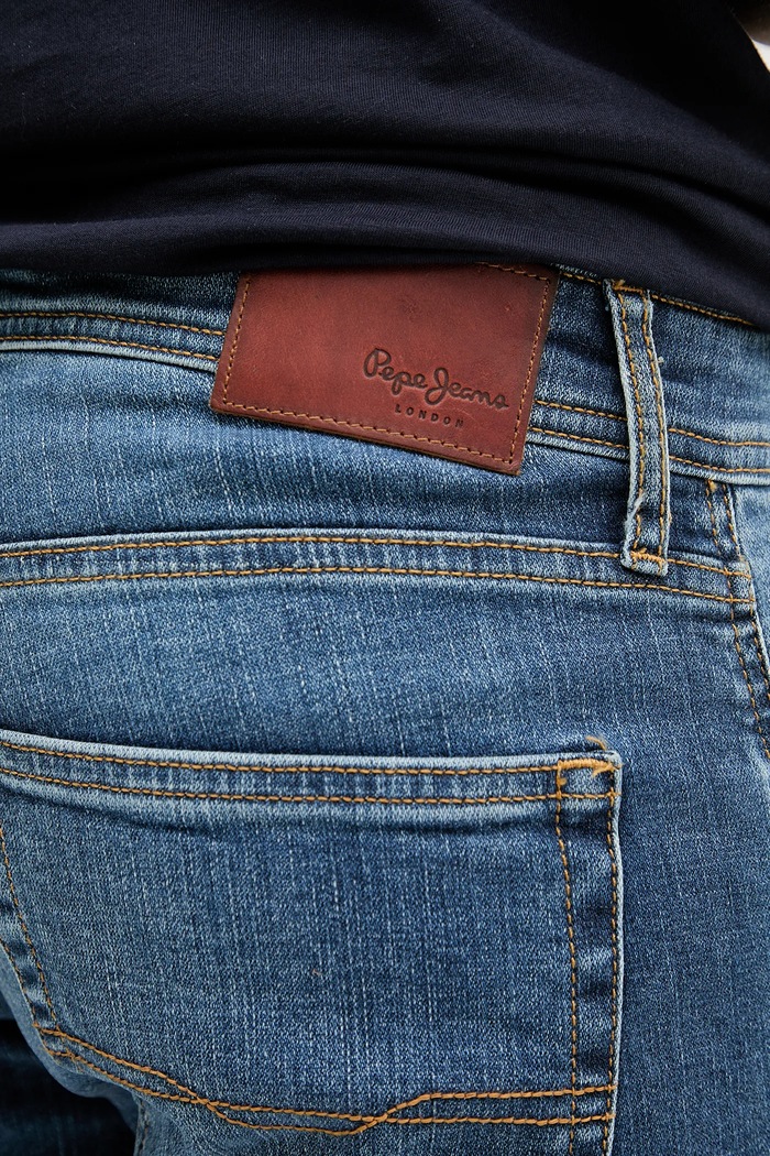 Odzież Pepe Jeans szorty jeansowe STRAIGHT SHORT CASH PM801081EE5 niebieski