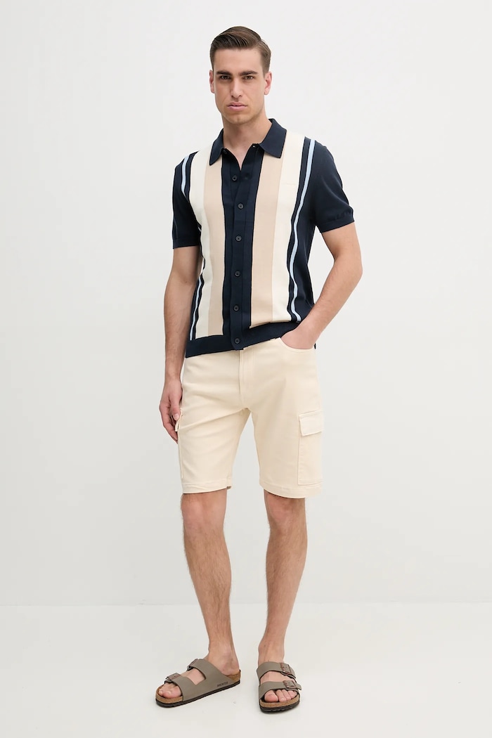Σορτς Pepe Jeans GYMDIGO FIVE POCKETS CARGO SHORT PM801177 μπεζ SS25