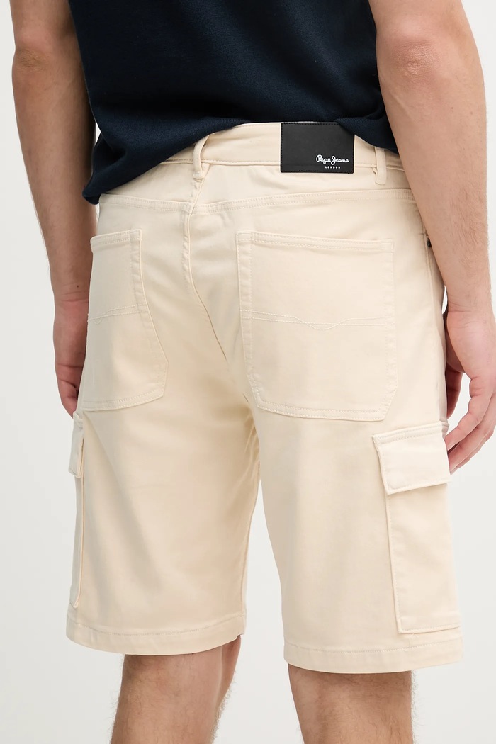 Ρούχα Σορτς Pepe Jeans GYMDIGO FIVE POCKETS CARGO SHORT PM801177 μπεζ