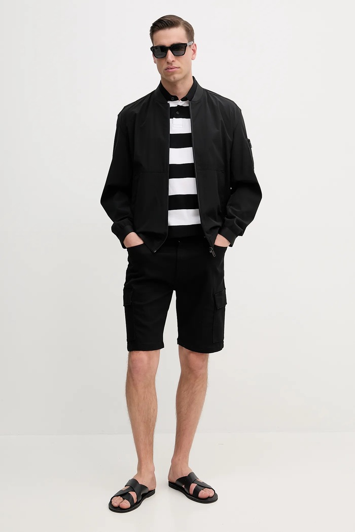 Kraťasy Pepe Jeans GYMDIGO FIVE POCKETS CARGO SHORT PM801177 černá SS25