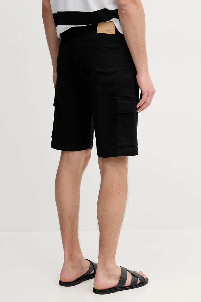 Oblečení Kraťasy Pepe Jeans GYMDIGO FIVE POCKETS CARGO SHORT PM801177 černá