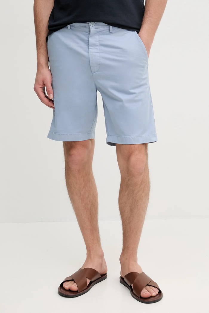 Σορτς Pepe Jeans REGULAR CHINO SHORT με ελαστάν μπλε PM801181