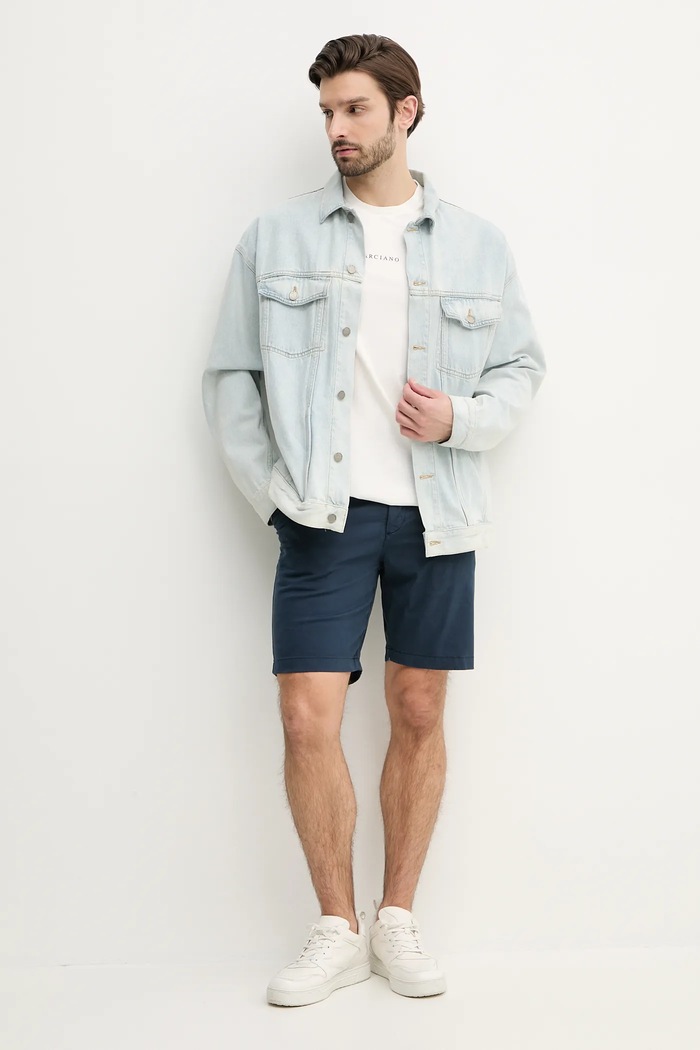 Kratke hlače Pepe Jeans REGULAR CHINO SHORT PM801181 mornarsko plava SS25