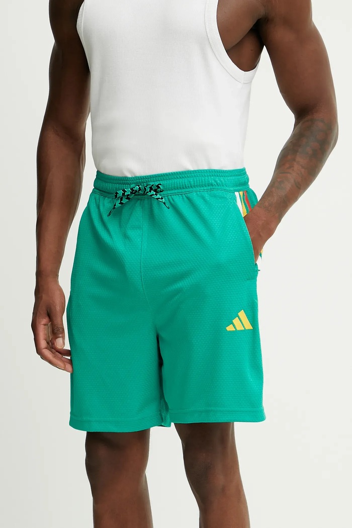 adidas pantaloni scurți Tiro print verde JC8055