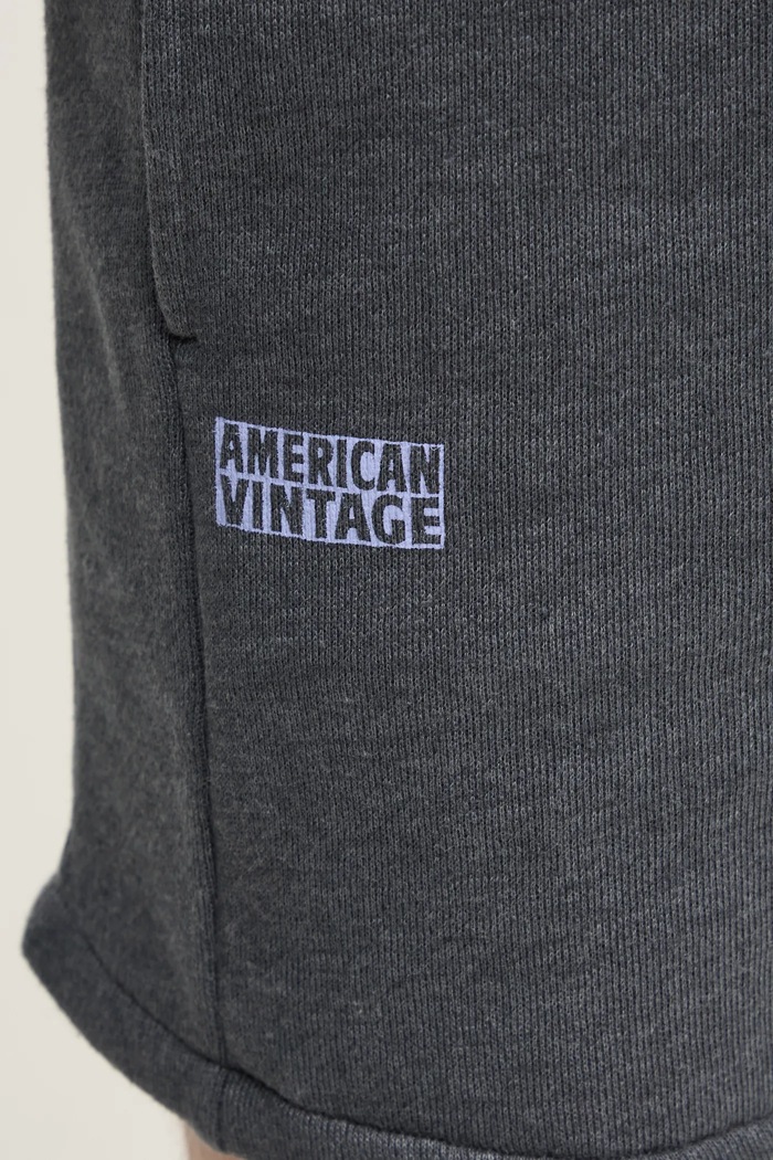 Kratke hlače American Vintage siva MDOV09AE25