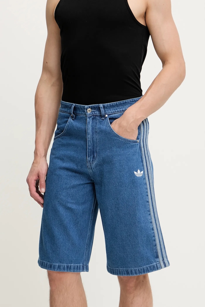 adidas Originals szorty jeansowe Firebird jeans niebieski JC6235