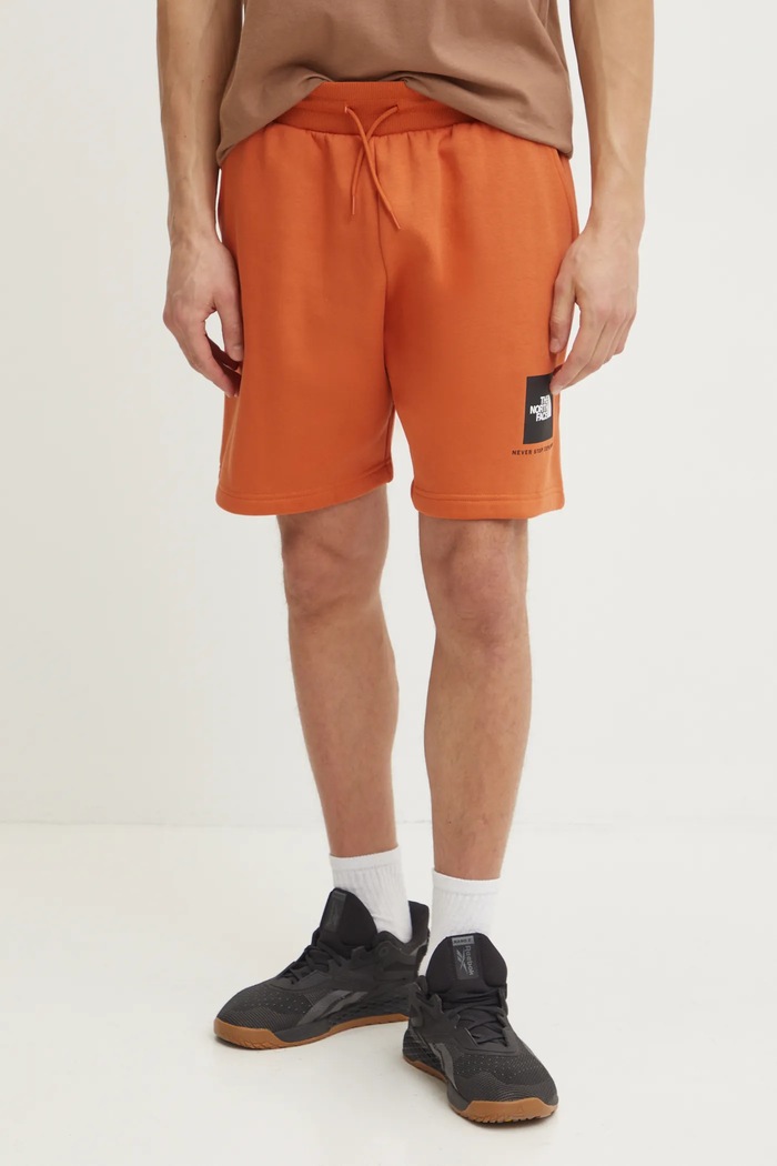 Kratke hlače The North Face Nuptse Regular pletivo narančasta NF0A8C1J6D21