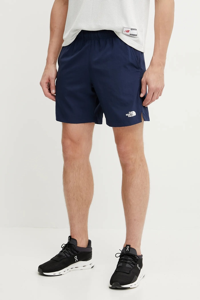 The North Face szorty sportowe 24/7 tkanina granatowy NF0A3O1B8K21