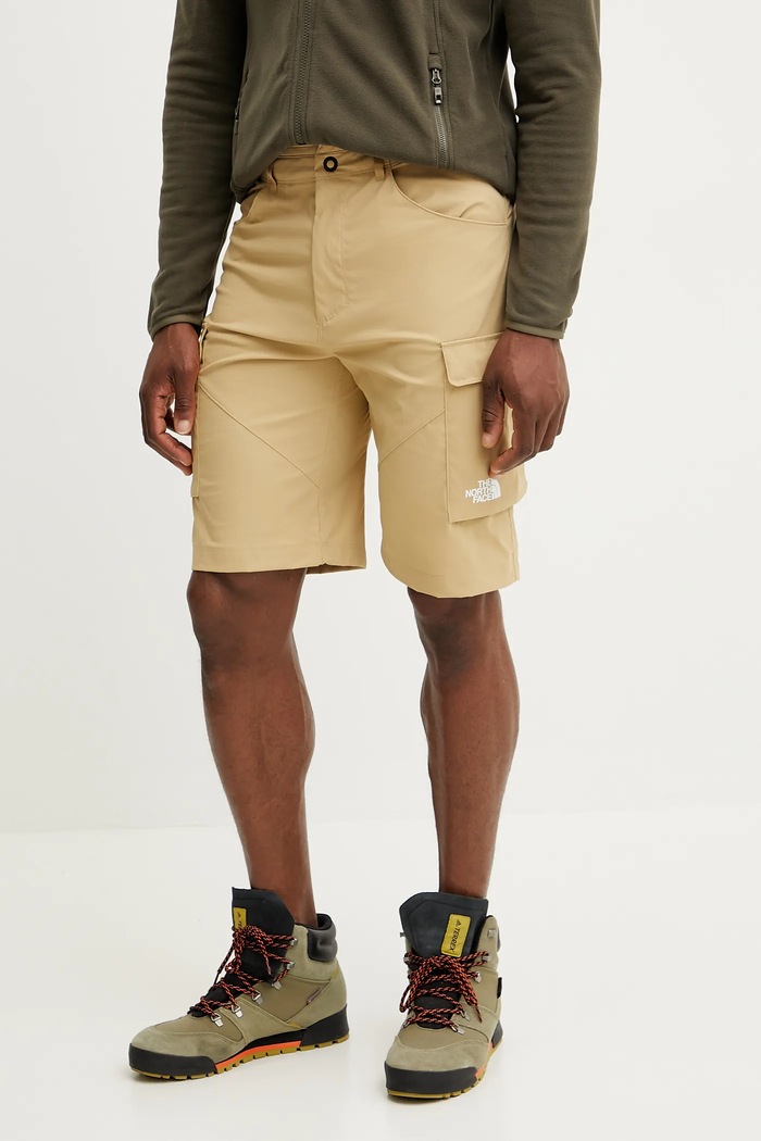 The North Face szorty outdoorowe Exploration z elastanem zielony NF0A8BGGLK51