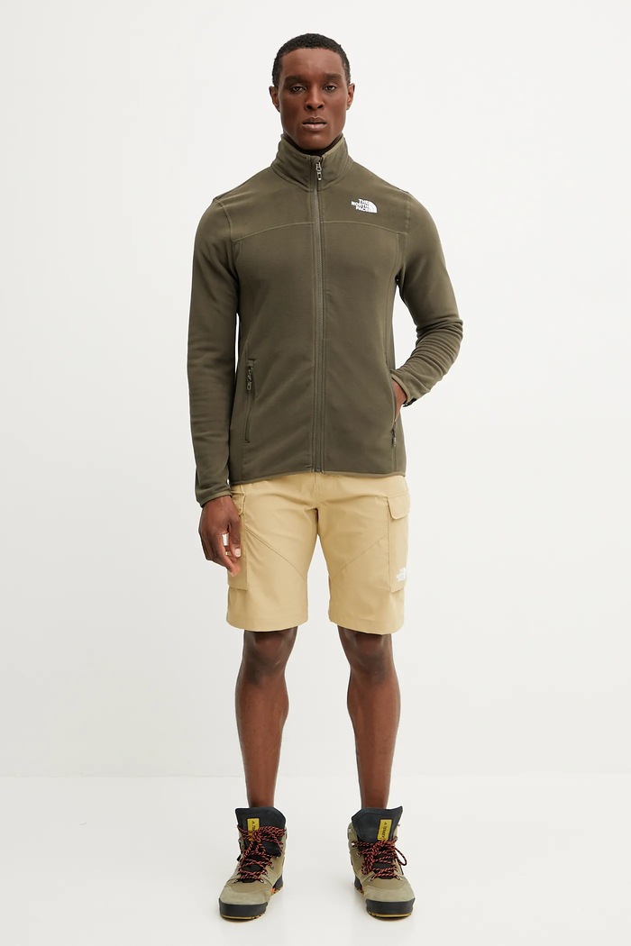 The North Face szorty outdoorowe Exploration NF0A8BGGLK51 zielony SS25