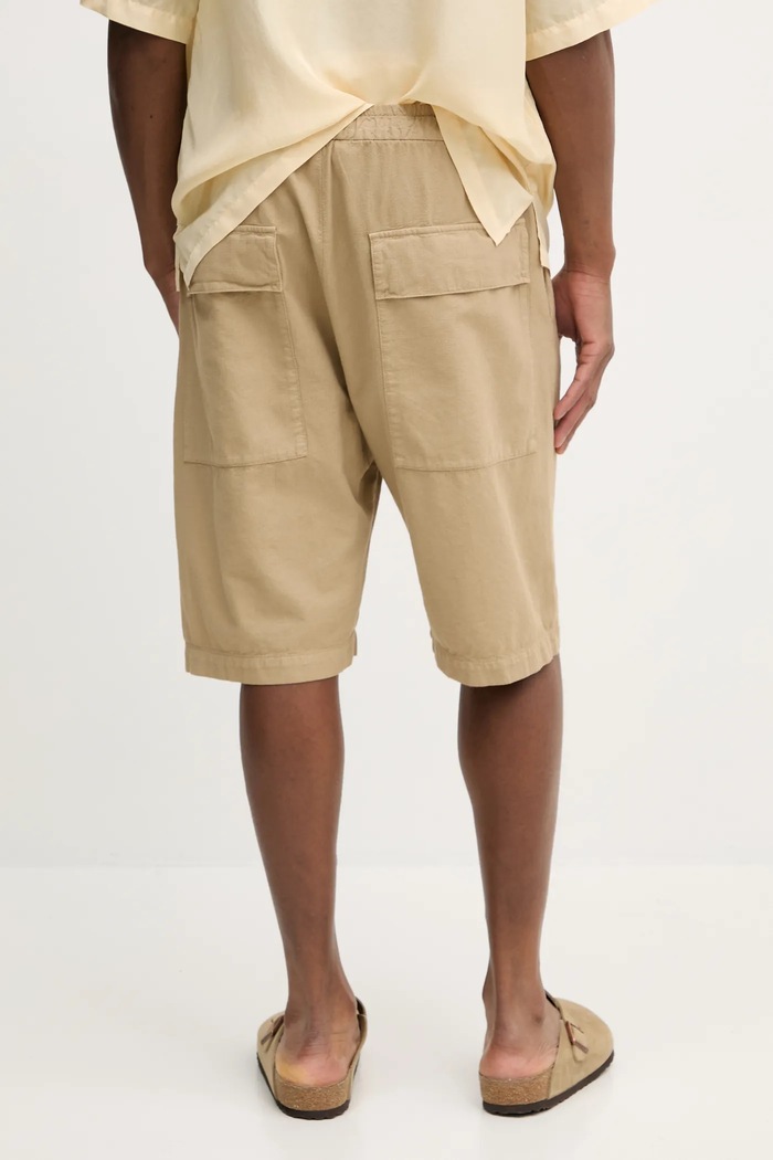 Îmbrăcăminte BARENA VENEZIA pantaloni scurti din bumbac Camicia Mola PAU5096.2763 verde