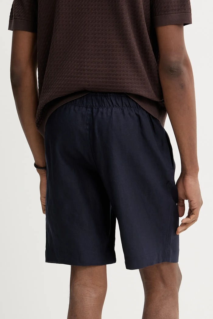 Îmbrăcăminte ZADIG&VOLTAIRE pantaloni scurți din in WMBS01061.404 bleumarin