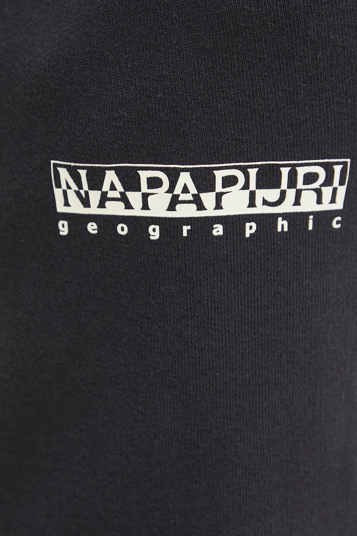 Памучен къс панталон Napapijri N-Gori черен NP0A4IBQ0411